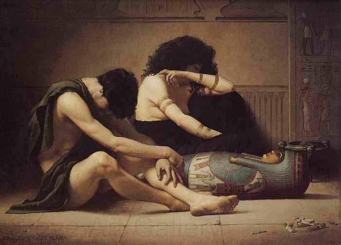 Charles Sprague Pearce Death of the Firstborn of Egypt France oil painting art